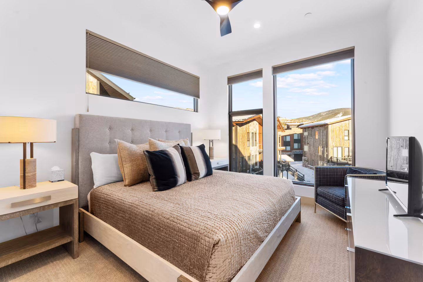 King bedroom with private balcony