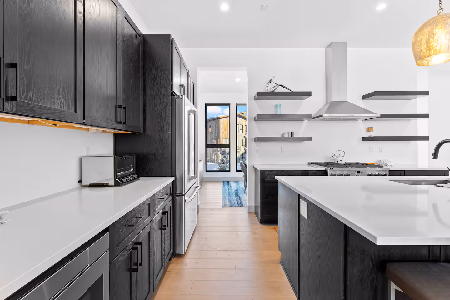 Kitchen cabinetry and island