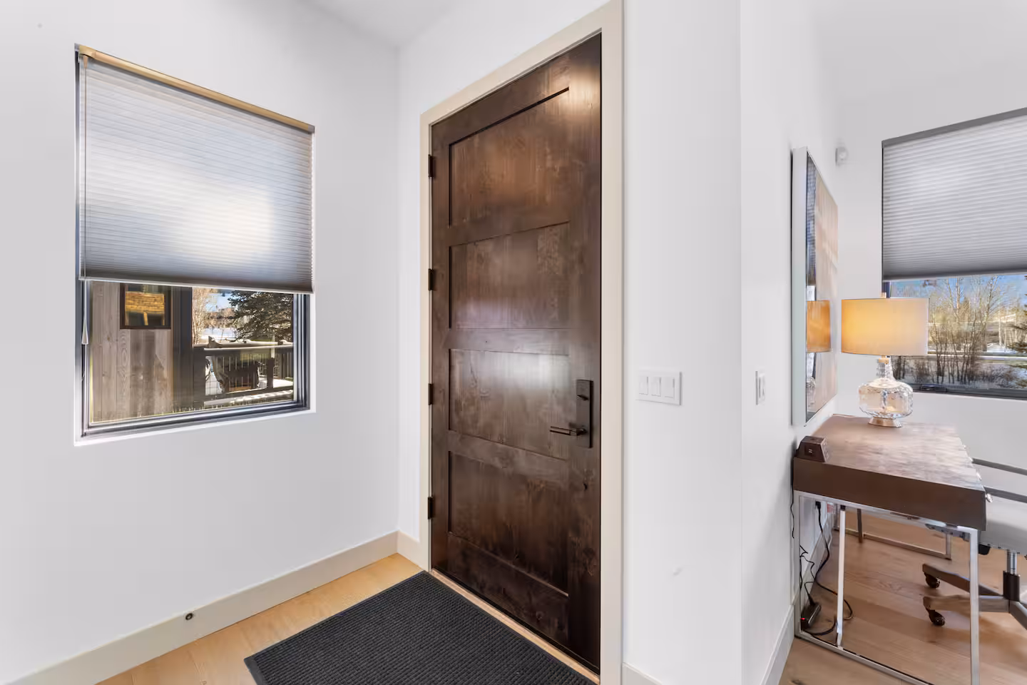Bedroom and adjacent living area
