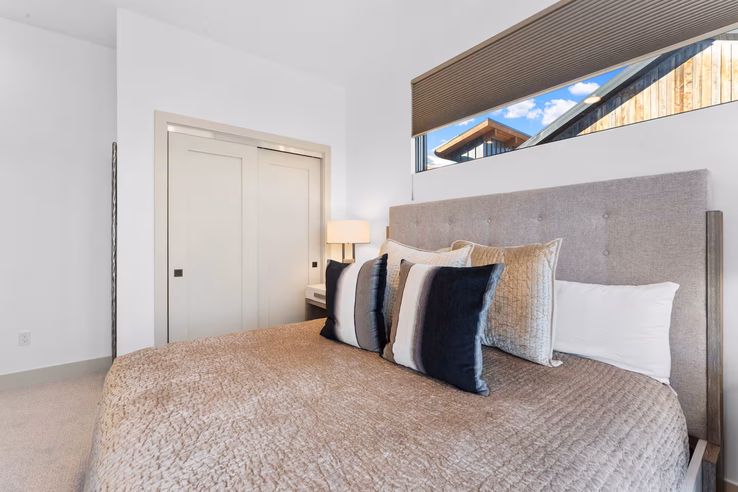 Bedroom with mountain views