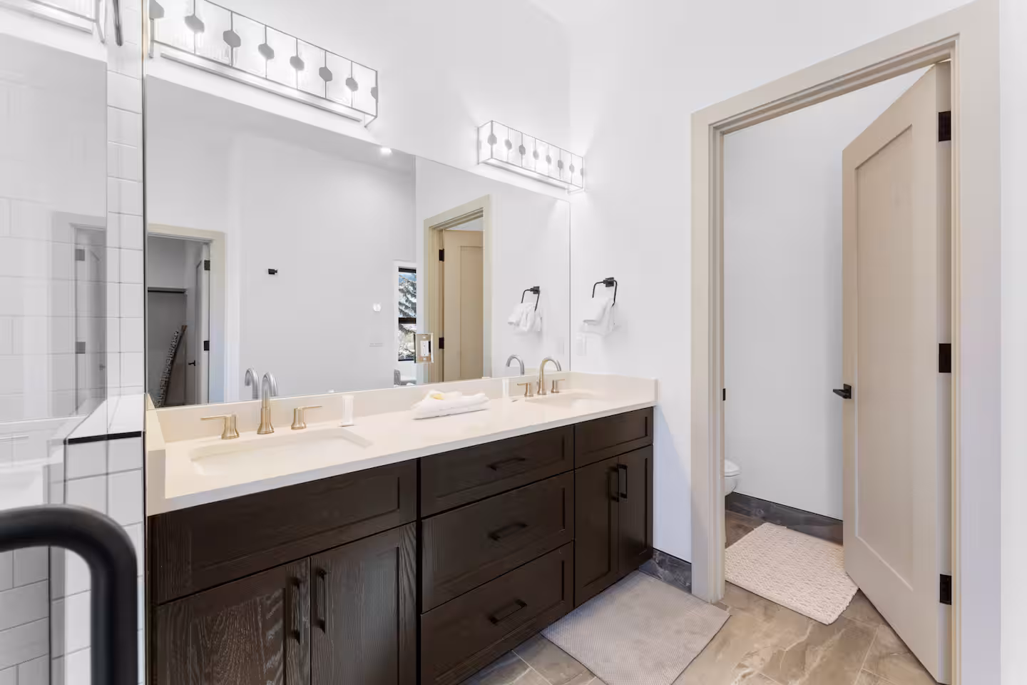 Double vanity and bath