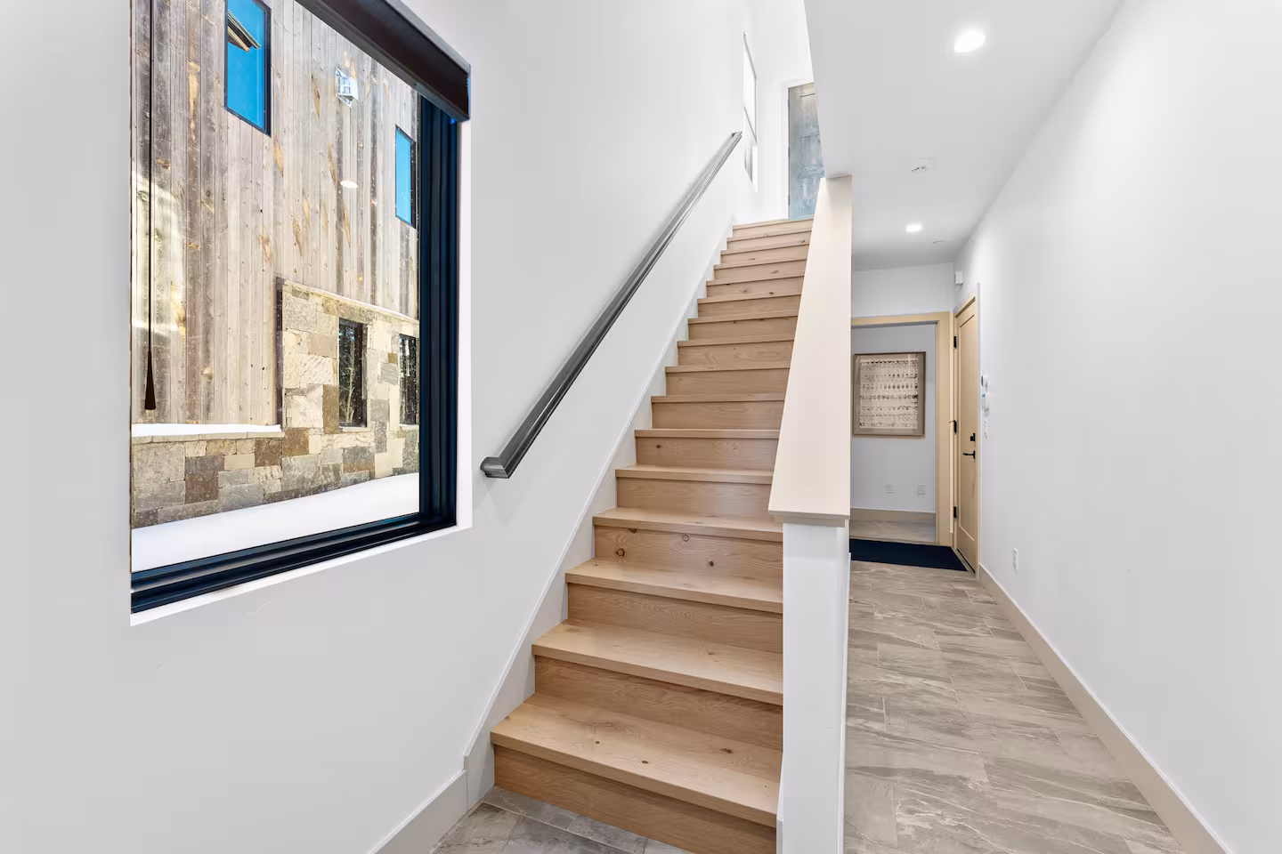 Stairway between levels